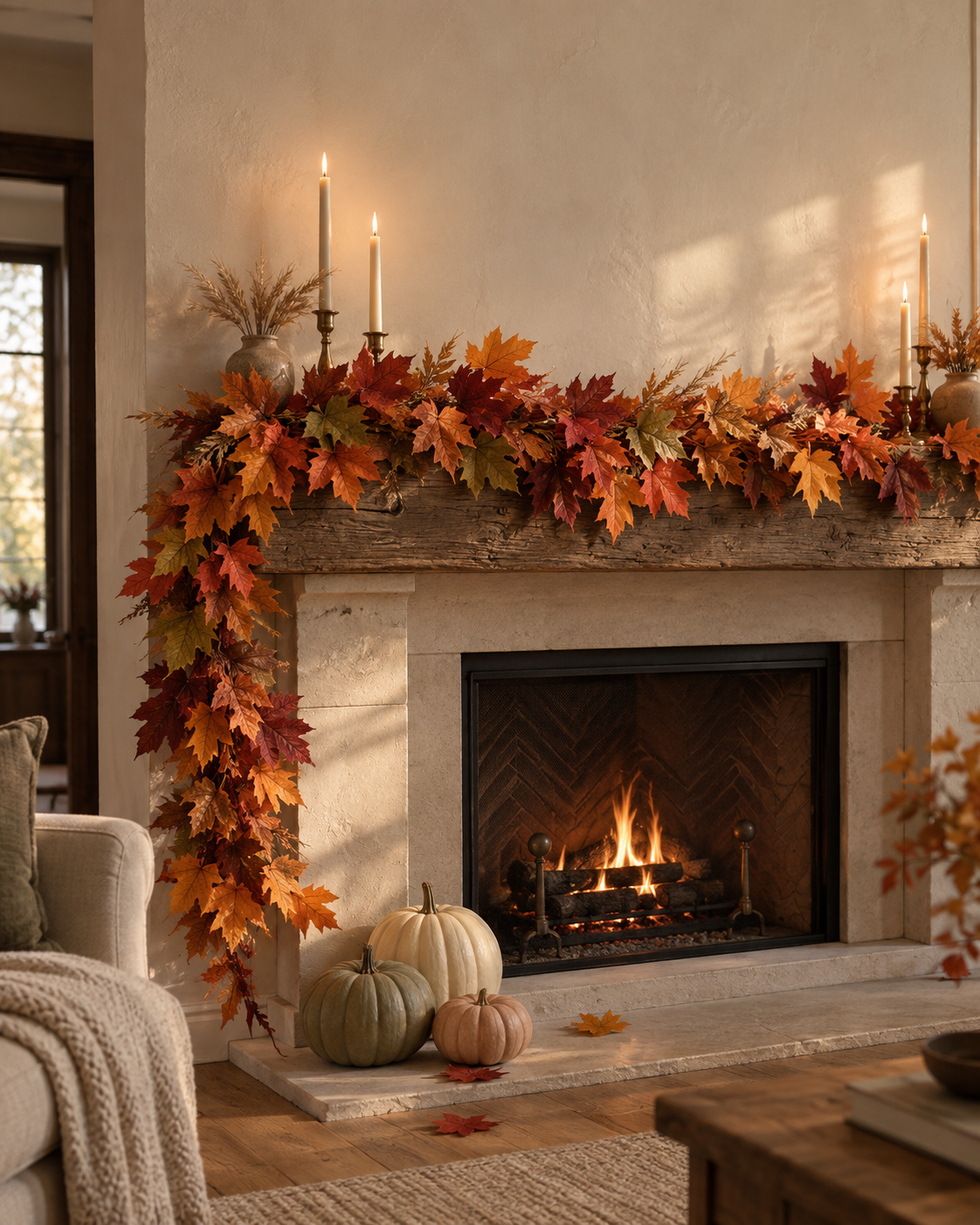 Real Touch Maple Garlands