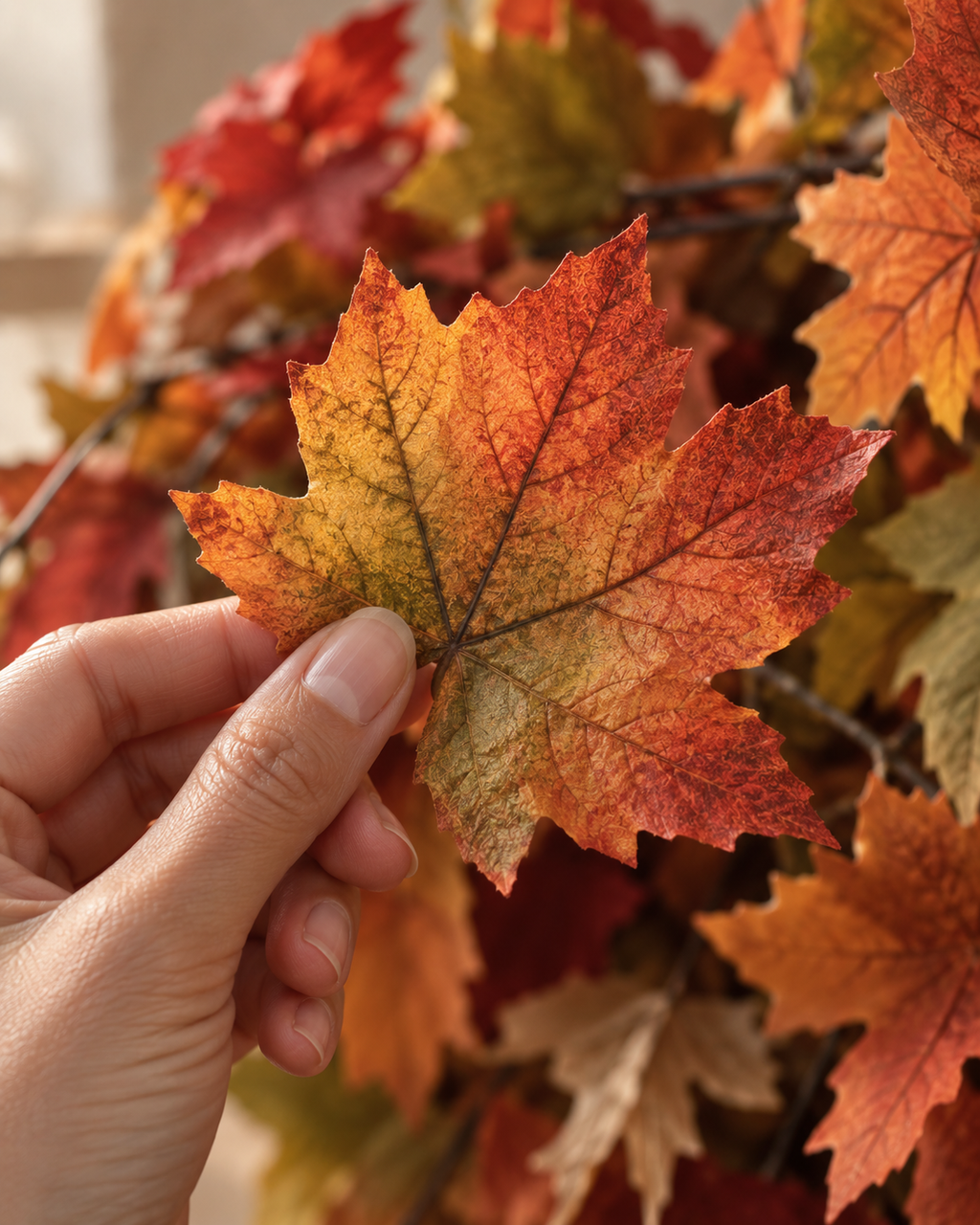 Real Touch Maple Garlands